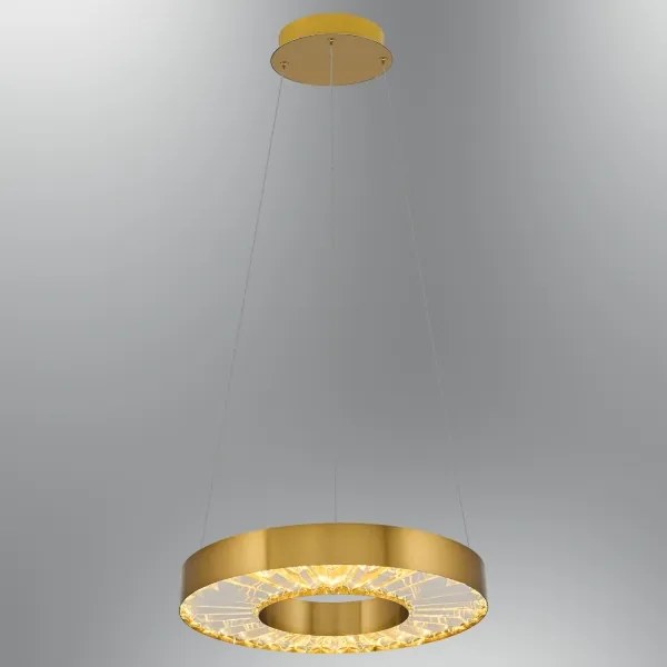 LED luster na lanku JESI LED/35W/230V 3000K pr. 40 cm bronzový