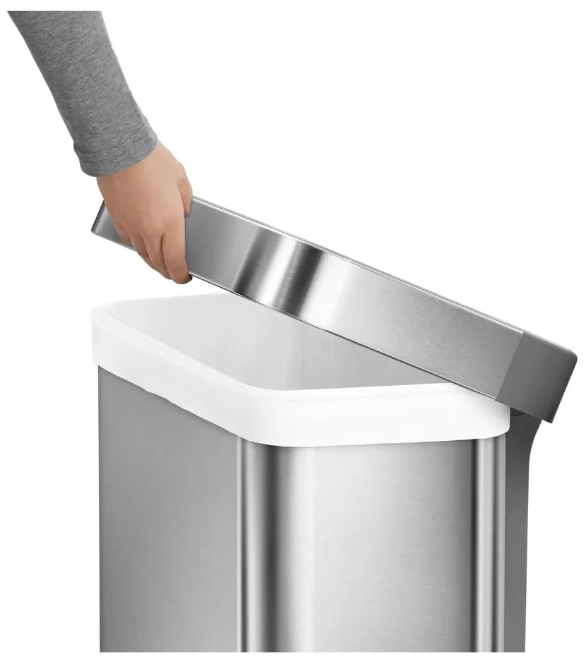 Pedálový oceľový odpadkový kôš 55 l - simplehuman