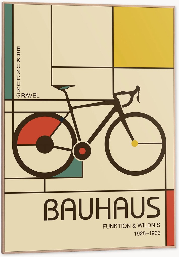 Nástenná dekorácia v ráme Bauhaus