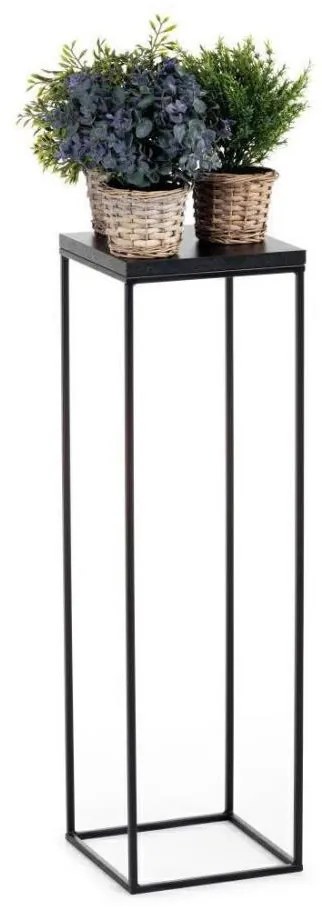 Stojan na kvety BASICLOFT 80x24 čierna