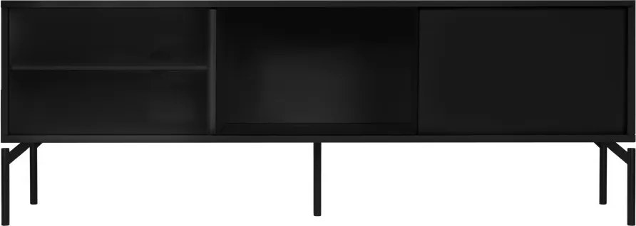 Čierny TV stolík 160x60x42 cm Met – noo.ma