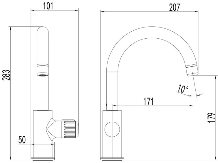 Duschwell Kúpeľňová umývadlová batéria Basic, s perlátorom Neoperl (Ohnutý)  (100330681)