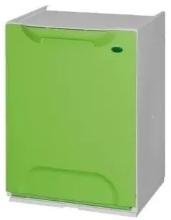 ARTPLAST Úložný box / kôš výklopný Eco-Logico zelený 34x29x47 cm