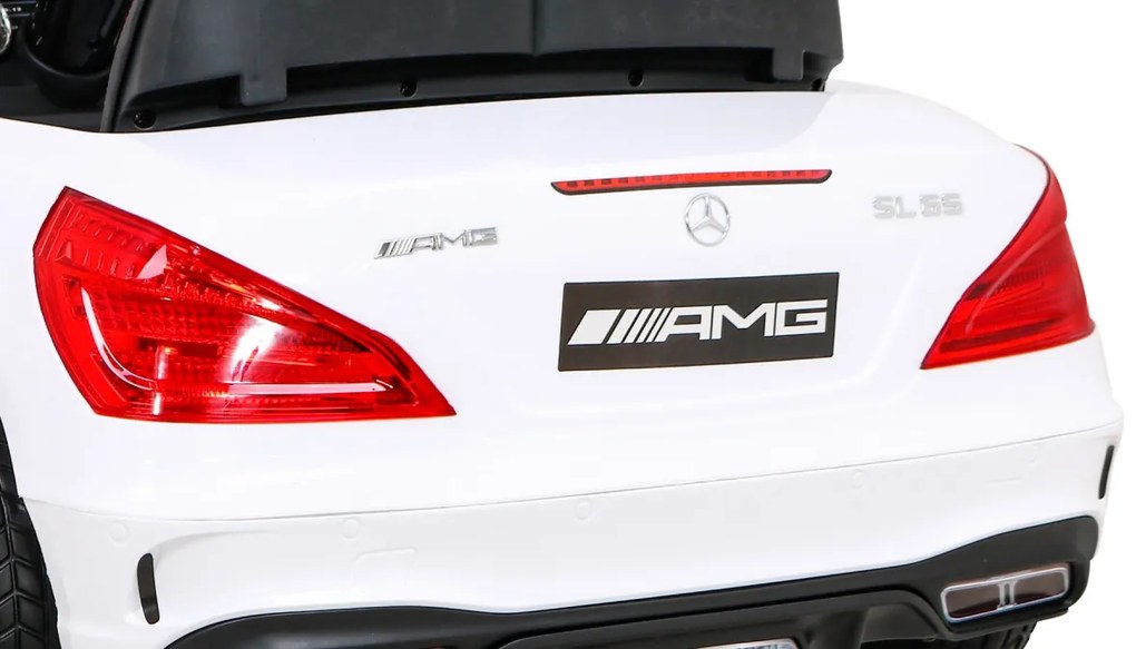 RAMIZ Elektrické autíčko Mercedes Benz AMG SL65 - biele