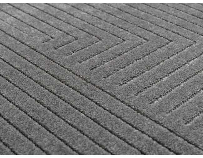 Koberec Nova 3D geometria, sivý