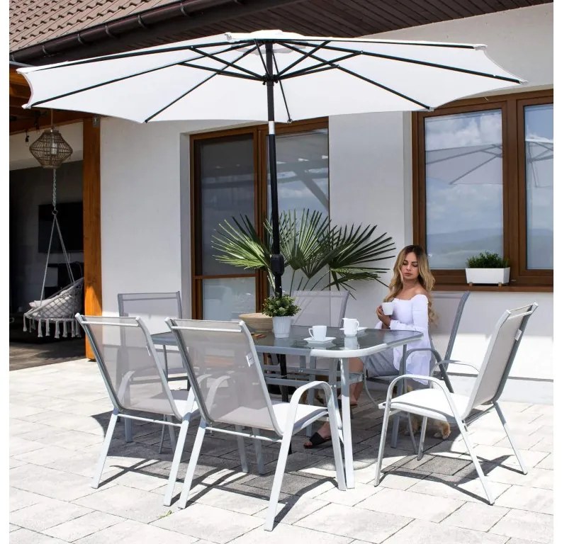 Záhradný stôl SPRINGOS GF1013 - sivý