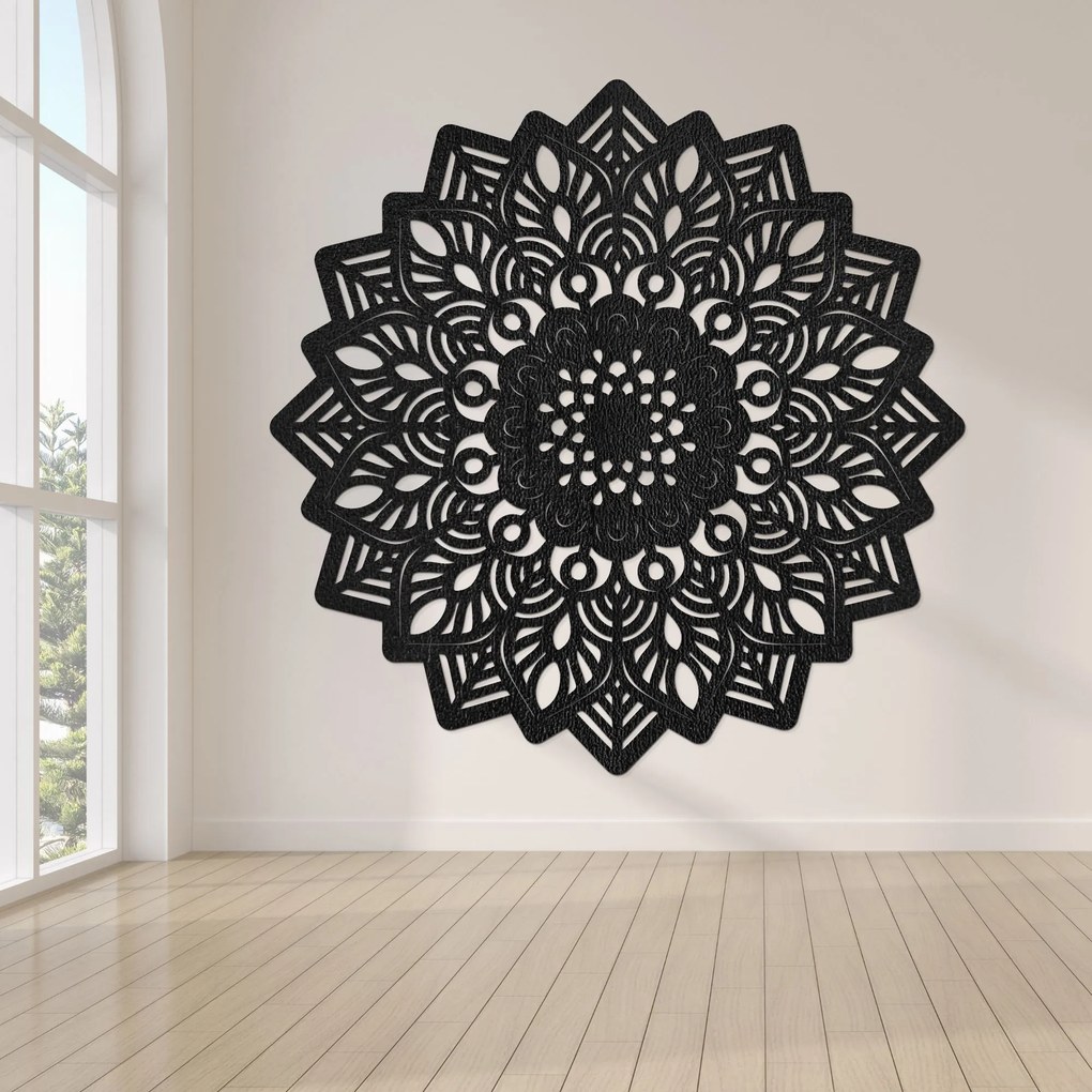 Drevený obraz na stenu mandala v tvare slnka - IGNEUS: HDF - Javor 20 cm 4525-99574 HDF0319-B