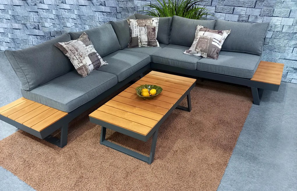 Doppler LIVORNO LOUNGE rohová záhradná súprava - VYSTAVENÝ TOVAR (N467)