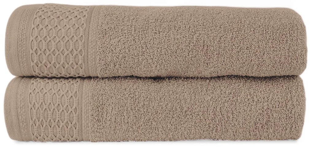 BAVLNENÉ UTERÁKY SOLANO SADA 2 KS 50X90 CM, 2 KS 70X140 CM VIACFAREBNÁ