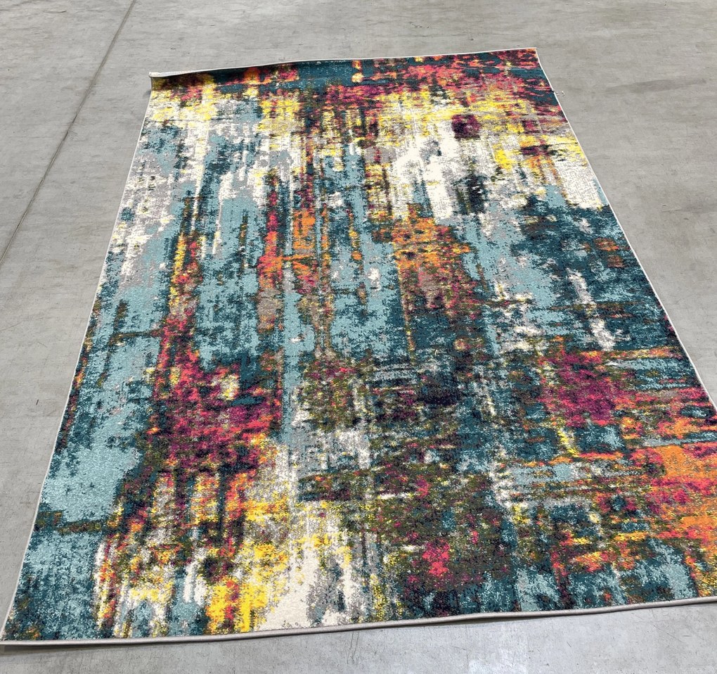 POŠKODENÝ - Kusový koberec Spectrum Abstraction Multi, 200x290, viacfarebná, kancelária, Flair Rugs