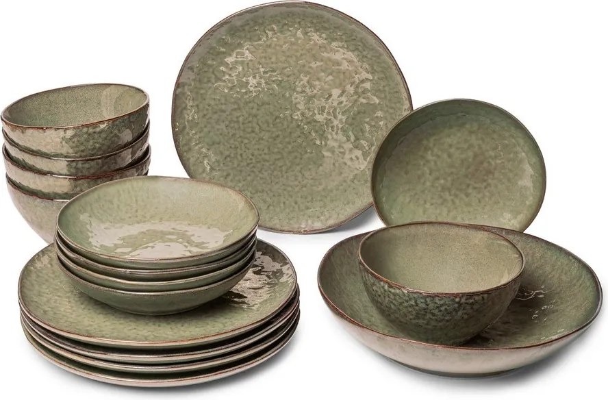 Kameninová jedálenská súprava 16 ks pre 5 osôb Nephrite – Bonami Selection