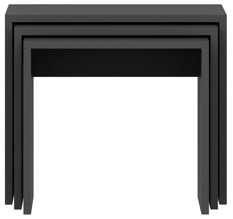 Skladací stôl Alya Anthracite, 3 ks