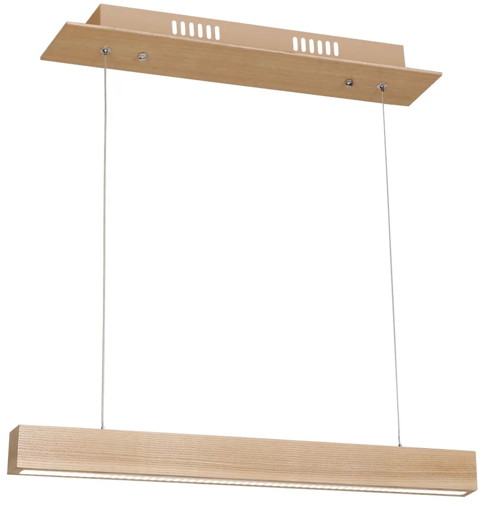 Závesné LED svietidlo Timber, 1x LED 12w, 3000k, drevo