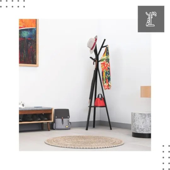 Stojanový vešiak HOST 4.0 čierny