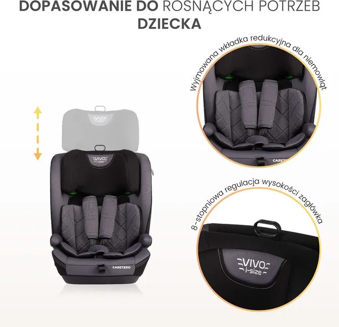 CARETERO autosedačka VIVO I-SIZE EMERALD (76-150)