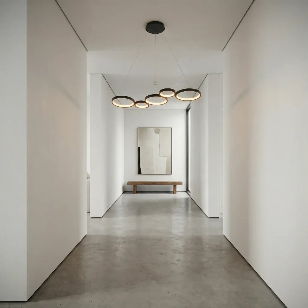 Toolight Toolight, LED stropné svietidlo 85cm, 35W, 4000K, 2000lm, APP1923-CP, čierna, OSW-66065