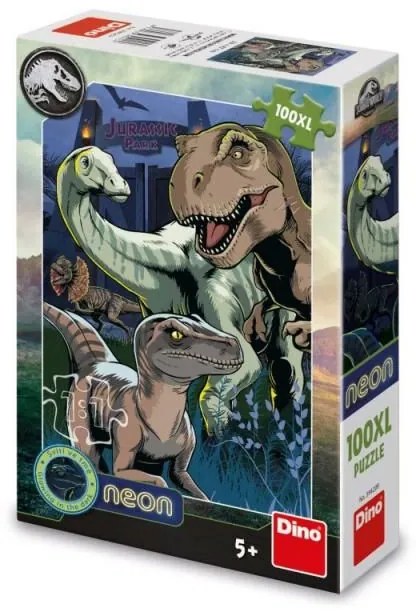 JURSKÝ SVET 100 XL neónové puzzle