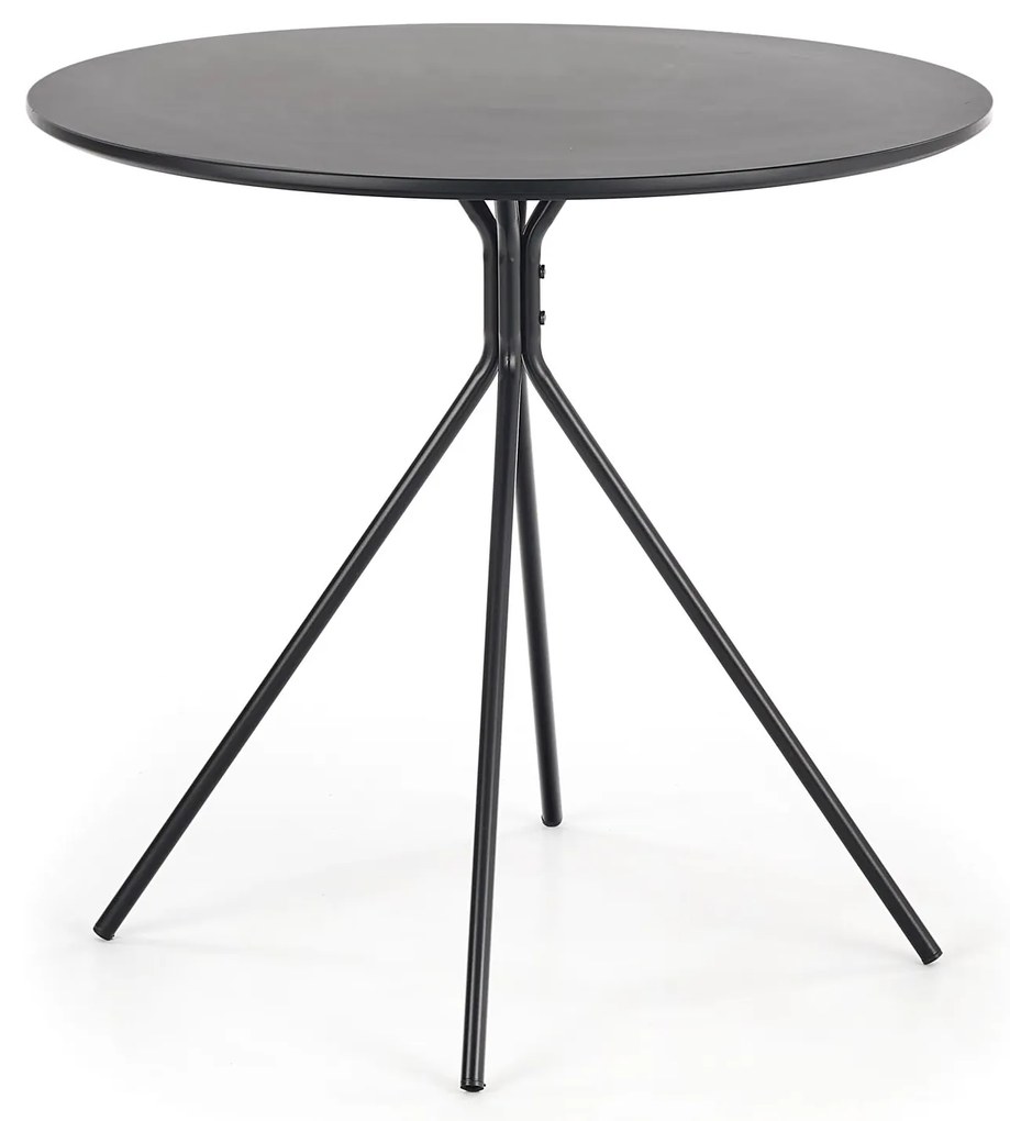 AKCIA Čierny jedálenský stôl PHANTOM 80x80 II. akosť