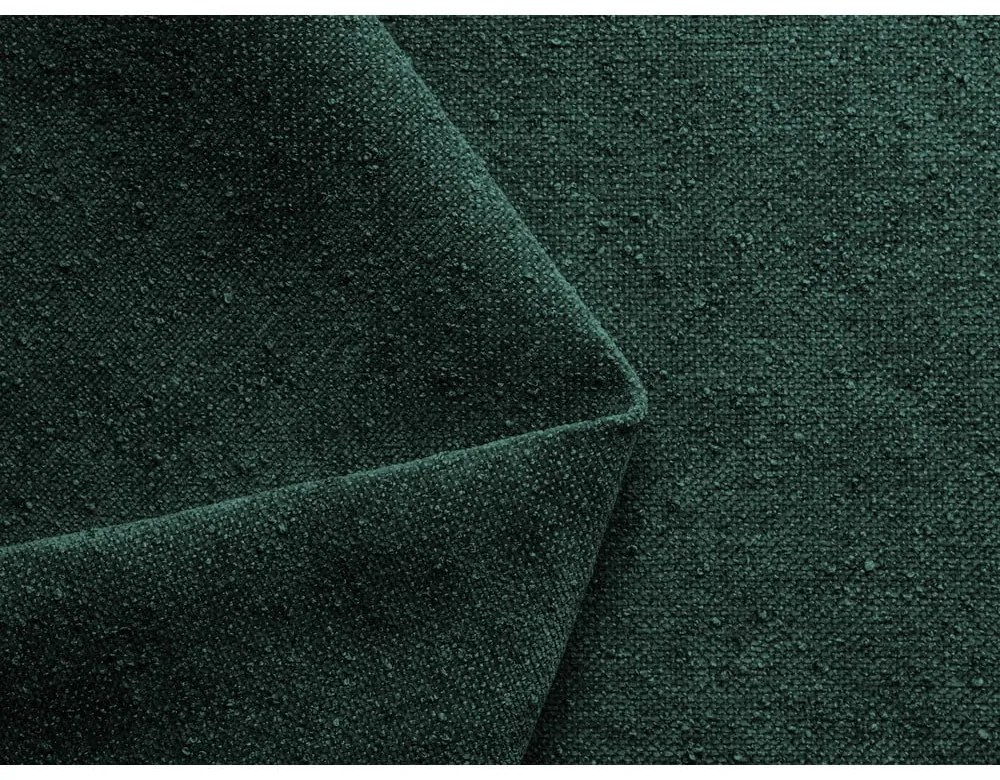 Tmavozelená čalúnená dvojlôžková posteľ s úložným priestorom s roštom 160x200 cm Hauke – Makamii