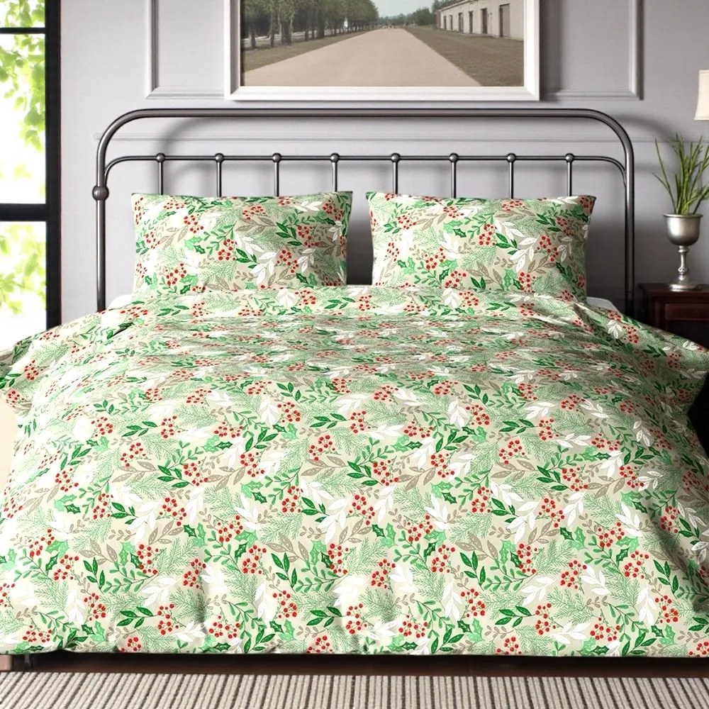 Bavlnené obliečky BRES GREEN 4-dielna sada 140x200 cm