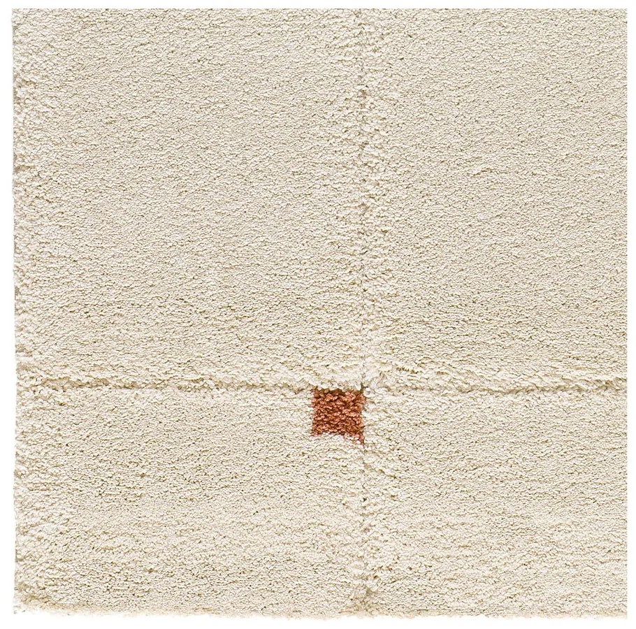 Koberec v tehlovej a krémovej farbe 60x120 cm Brenda – Universal