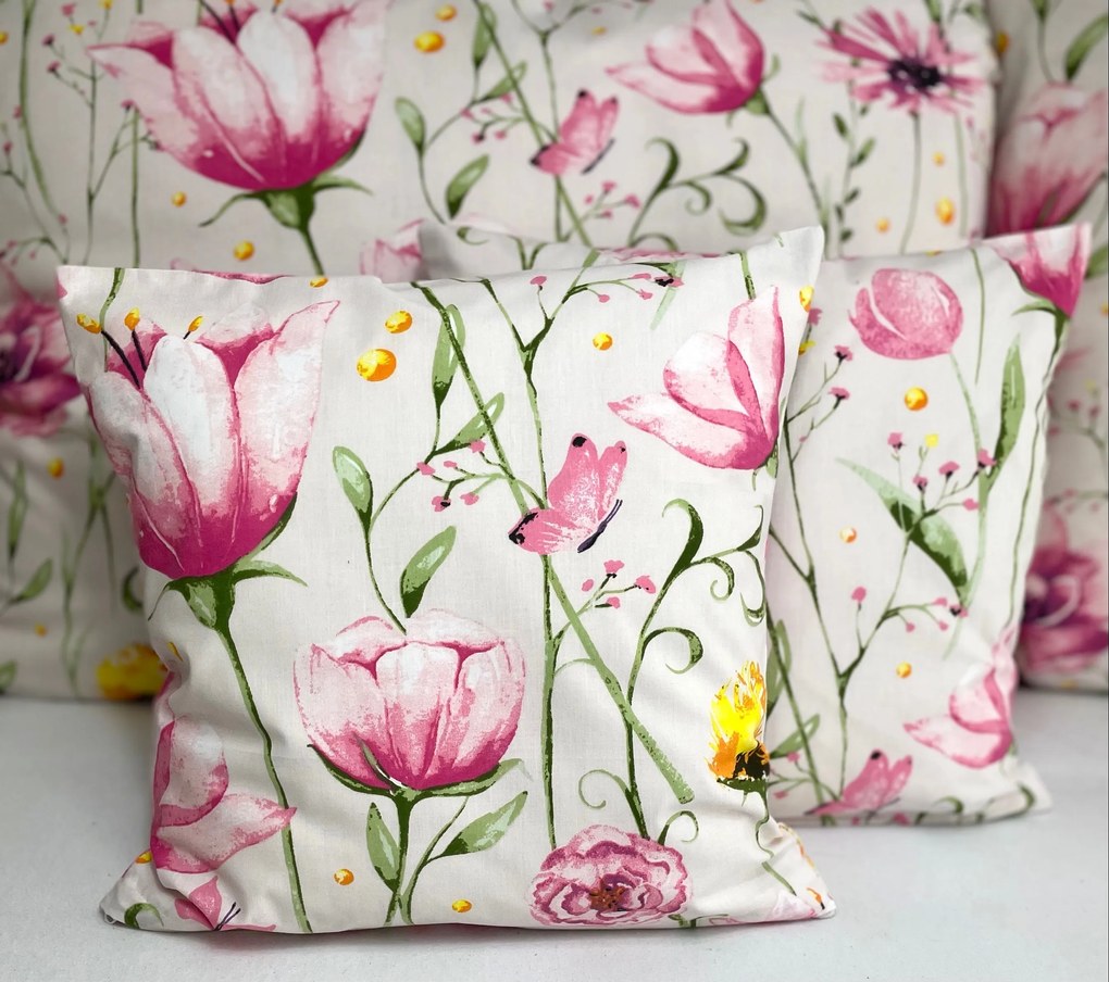 INTERMEDIC SK Obliečka na vankúš Kúzlo Pivoniek 40x40 cm