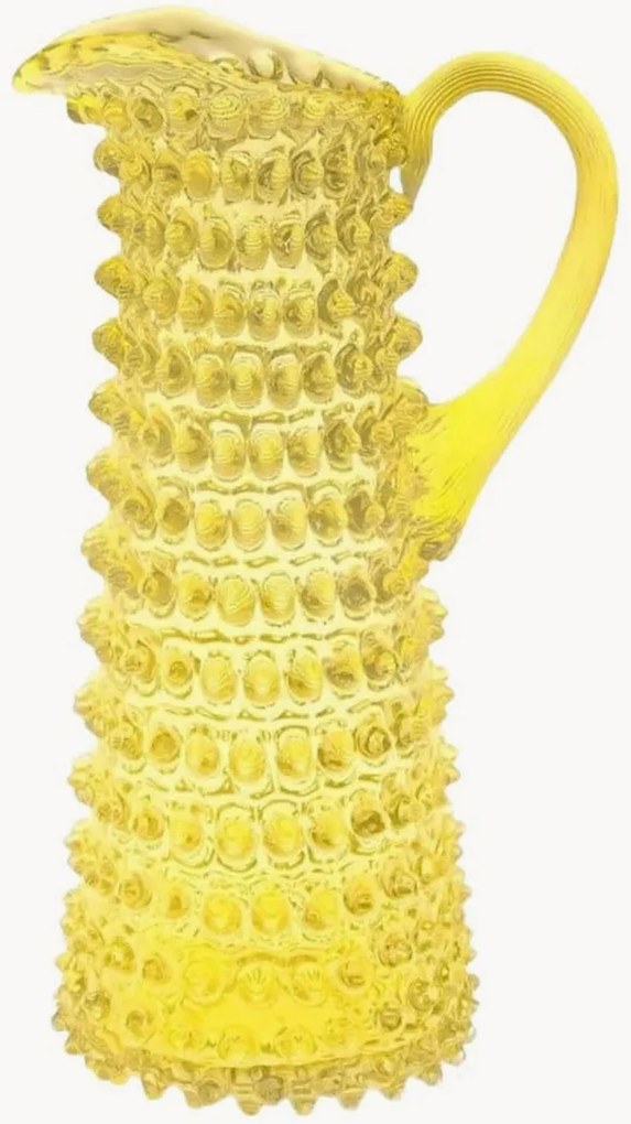 Ručne fúkaný džbán Eiffel Hobnail