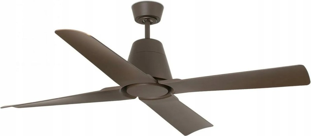 Faro Typhoon hnedý stropný ventilátor DC motor, IP44, 4 lopatky, diaľkové ov