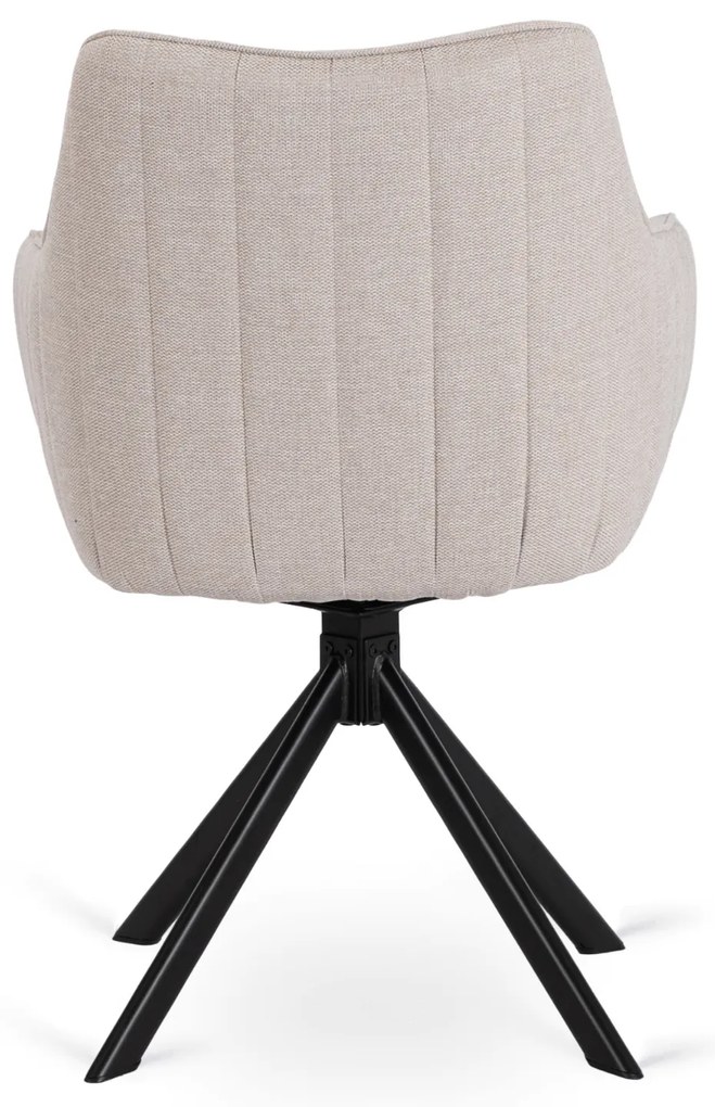 PROXIMA.store - Čalúnená otočná stolička MUMBAI FARBA: sivá