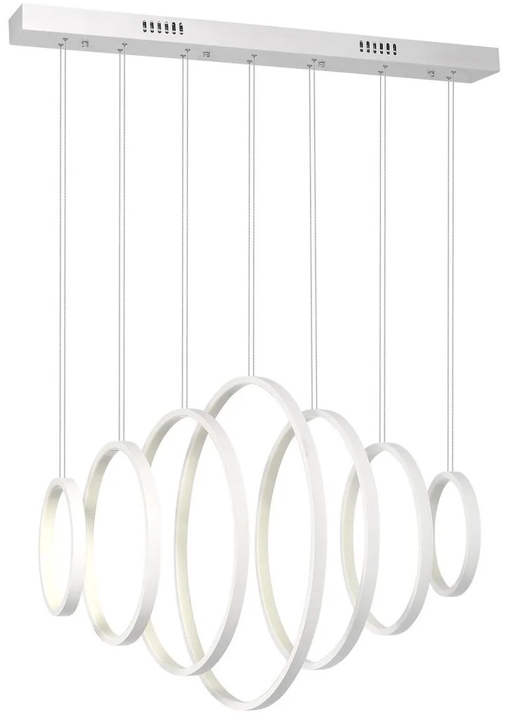 Závesné LED svietidlo Pixels, 7x LED 96w, 4000k, w