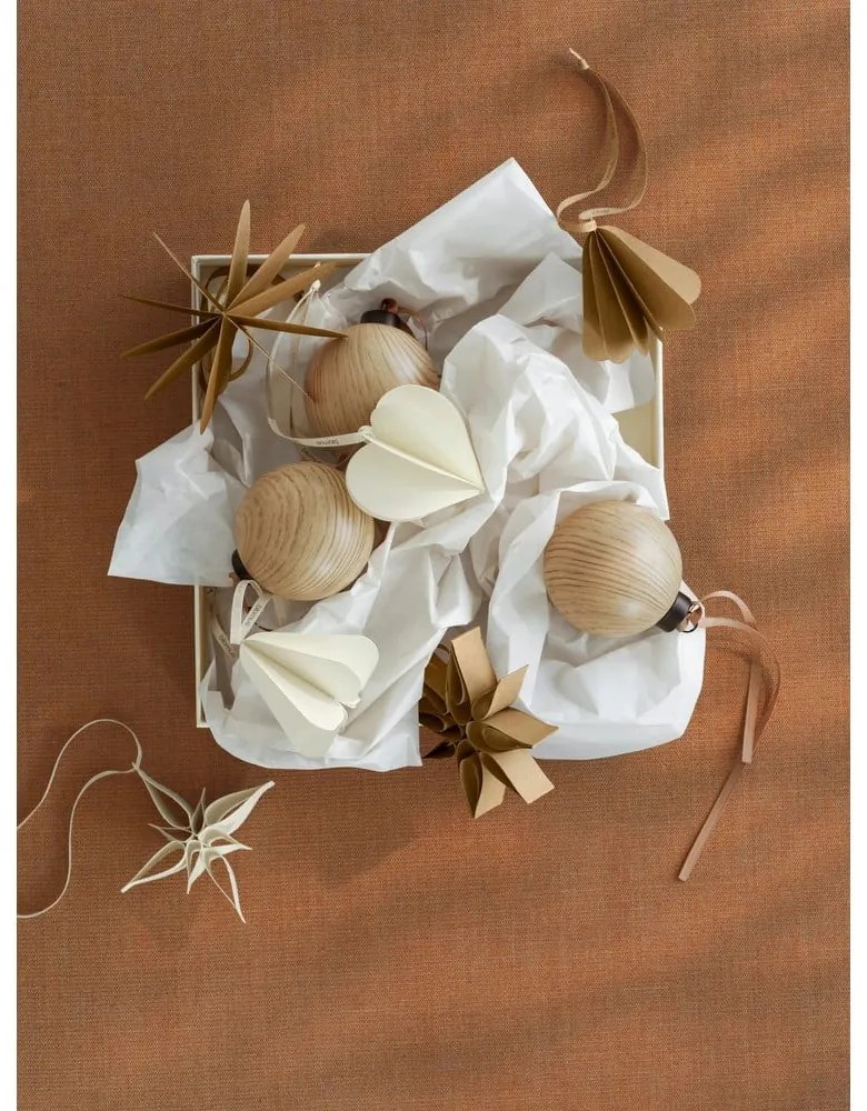 Papierové vianočné ozdoby v súprave 4 ks 6,5 cm Kazary – Blomus