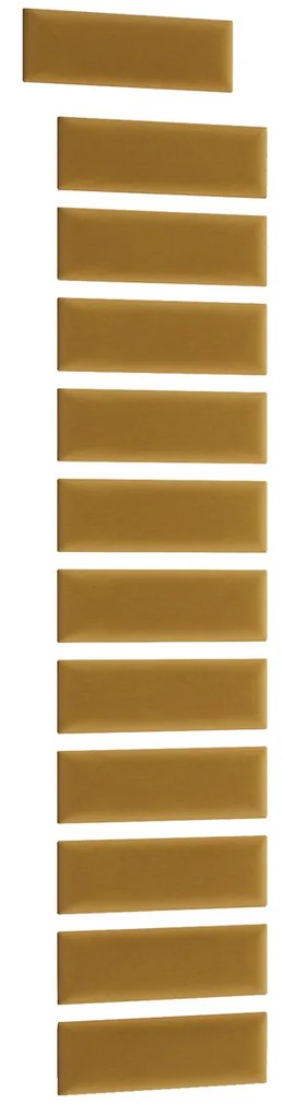 Čalúnený panel na stenu Quito 20x50 cm - zlatá