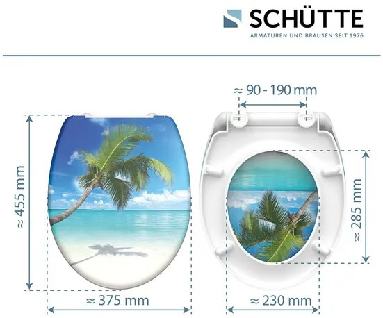Schütte WC sedadlo z duroplastu (Karibik) (100335933)