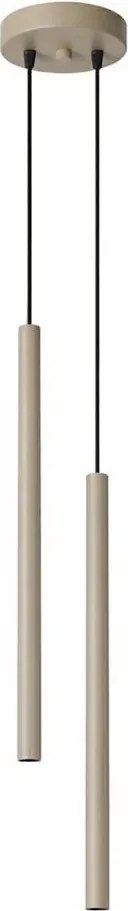 Sollux SL.2118 - Závesný luster na lanku PASTELO 2xG9/8W/230V šedohnedá