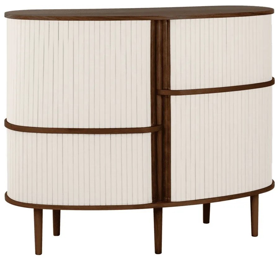 Hnedo-béžová skrinka v dekore duba s posuvnými dverami 120x100x50 cm Audacious – UMAGE