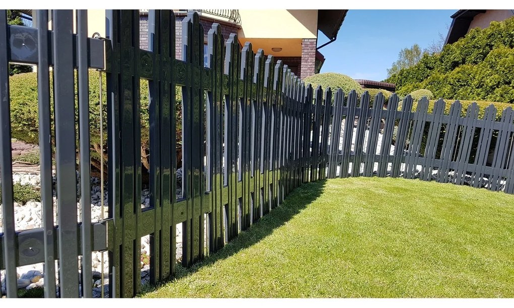 Záhradný plôtik Mega antracit, 4,7 m