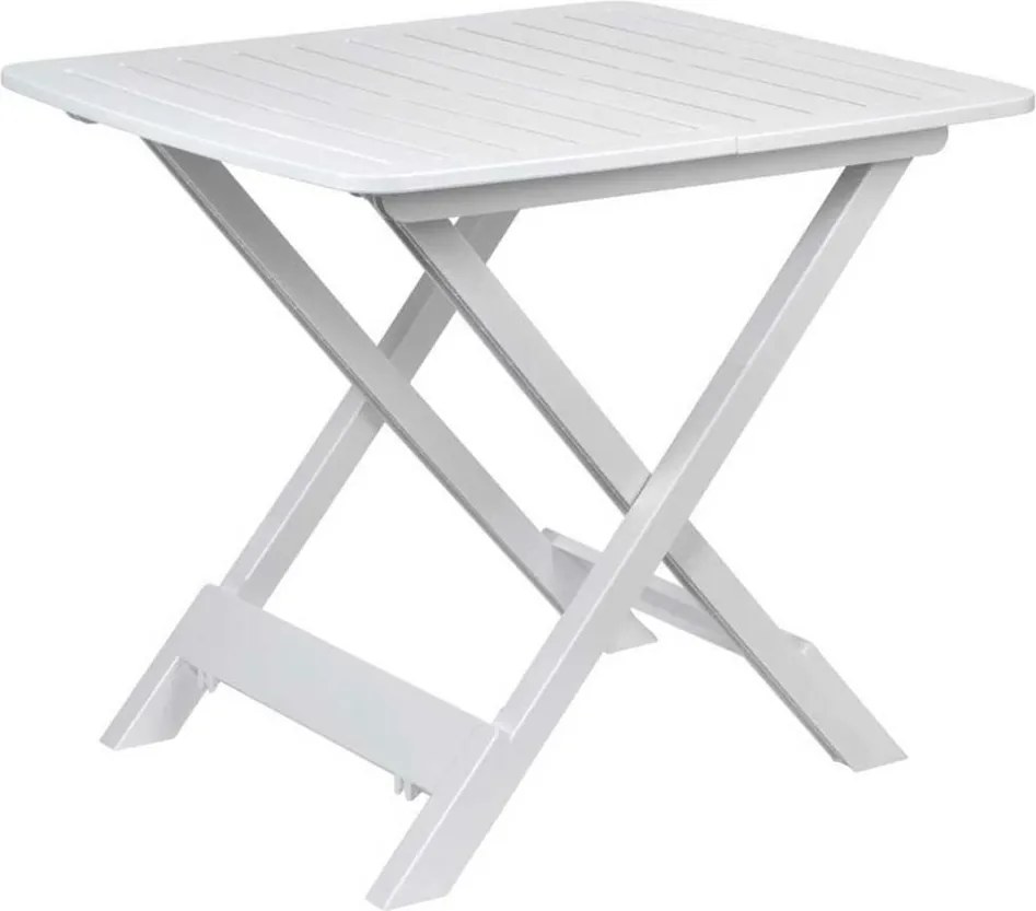 Rozkladací balkónový stôl PROGARDEN 79 cm biely