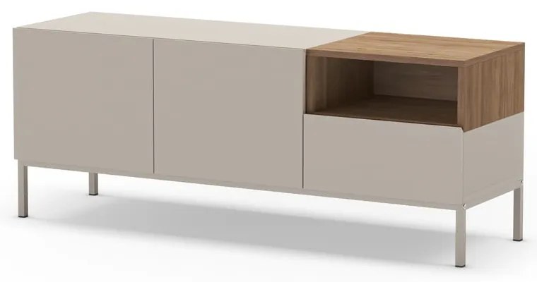 Krémový TV stolík 140x55 cm Cailin – Marckeric