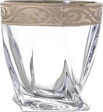 BOHEMIA PRESTIGE QUADRO BAROKO PLATINUM WHISKY SADA 1+6 KS