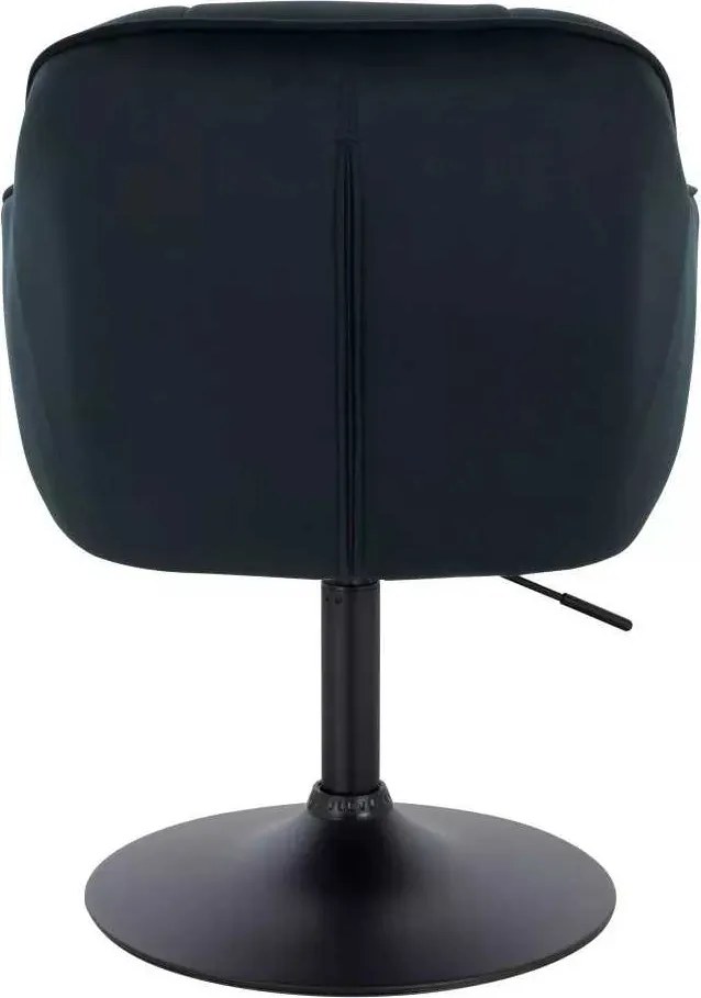 LuxuryForm DESIGN Stolička AVOLA VELUR na čiernom tanieri - čierna