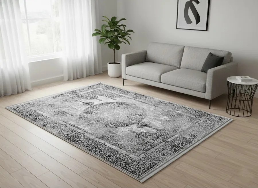 DC Koberec Exclusive 249 sivá čierna Rozmer: 200×290 cm