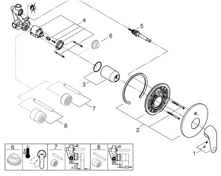 GROHE 24336001 - Vaňová batéria SWIFT DN 15 lesklý chróm