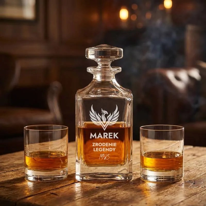 Pieskovaný whisky set Fenix ​​(1+2)