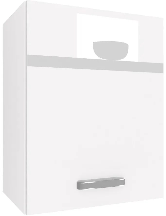 Kuchynská skrinka Belini horná 45 cm biely lesk INF SG45/1/WT/W/0/F