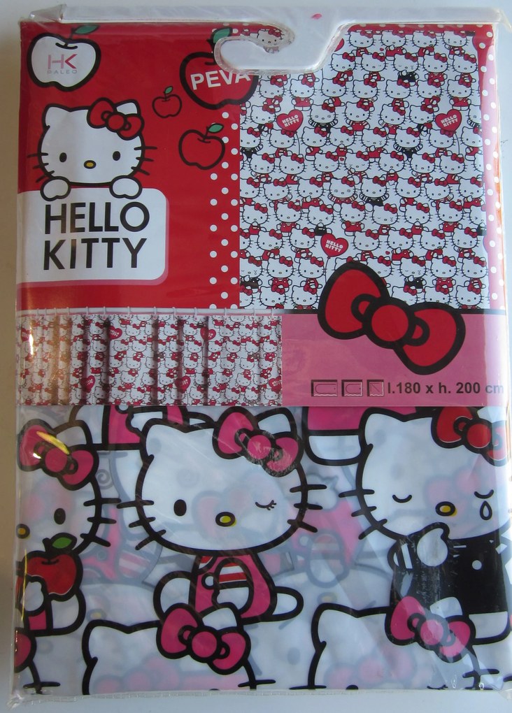 HELLO KITTY Sanicro Hello Kitty - sprchový záves 180x200 mm, multi, SC T00003