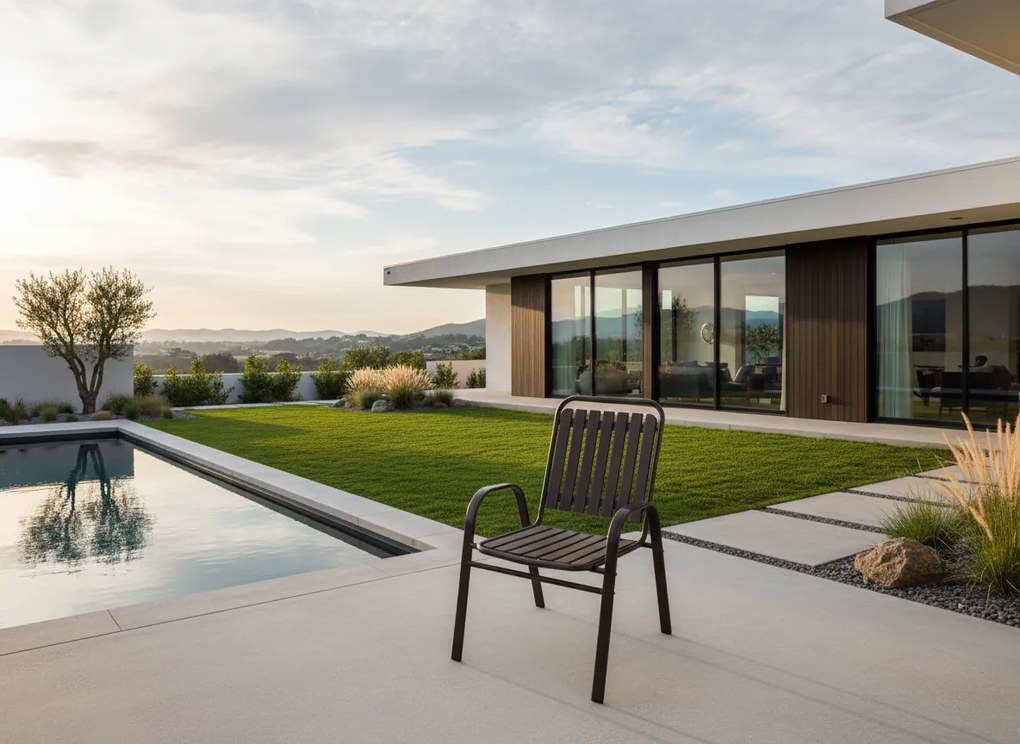 Garden Line HNEDÁ ZÁHRADNÁ STOLIČKA 56 x 63 x 89 CM