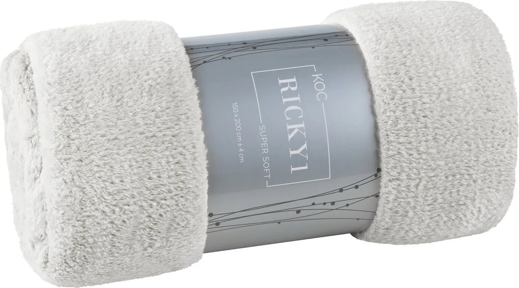 DEKA RICKY 130X170 CM STRIEBORNÁ