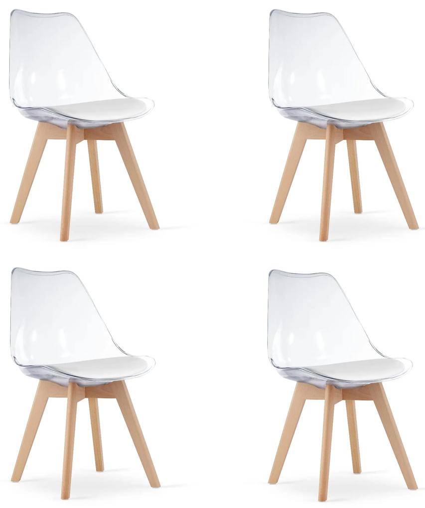 Dekorstudio Dizajnová priesvitná stolička ENZO 007 Počet stoličiek: 2ks