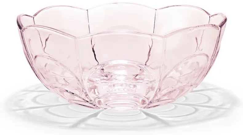 Svetloružová sklenená miska ø 23 cm Lily - Holmegaard