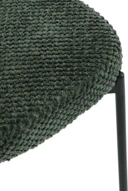 Jedálenská stolička bouclé, zelená CT-W1077 GRN2